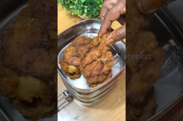 Lunch Recipe: Biriyani n Egg | chicken leg crispy fry #shortsfeed #lunchideas  #lunchbox