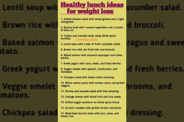 Healthy lunch ideas for weight loss #usa #shortvideo #english #shorts