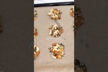 Mixed Nuts Cookies! #Healthysnack #recipe #shorts