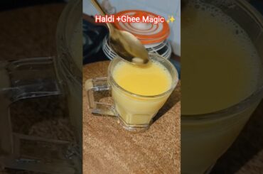 Deep Sleep & Body Pain of Milk Recipe | Haldi+Ghee Magic #healthy #recipe #food #shorts