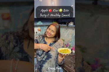 Apple Kiwi Bite | Tasty & Healthy Snack #shorts #apple #kiwi #healthyfood #viral