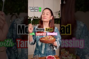 weightloss, high protein and fibre - moong salad with tangy tamarind dressing