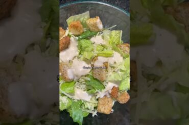 Simple Caesar Salad #caesarsalad #saladrecipe #salads #parmesan #parmesancheese #bellarosacheese