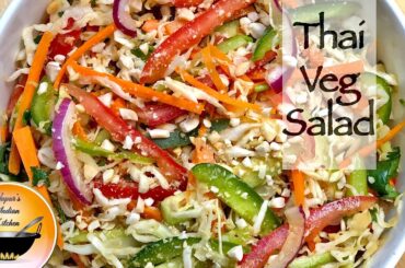 Veg Thai Salad/Vegetable Salad/Healthy vegetable salad/Thai Style vegetable salad/Salad recipe