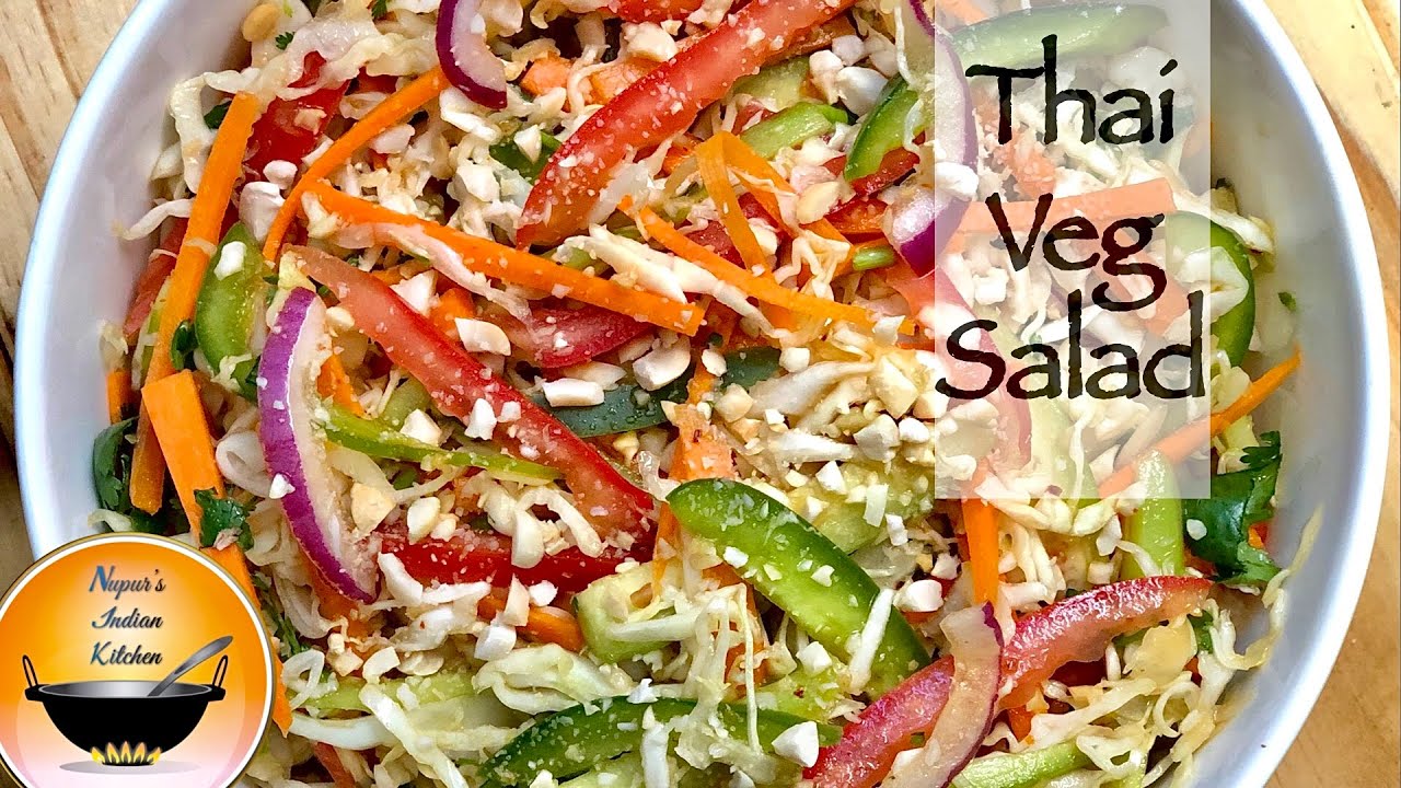 Veg Thai Salad/Vegetable Salad/Healthy vegetable salad/Thai Style vegetable salad/Salad recipe Veg Thai Salad/Vegetable Salad/Healthy vegetable salad/Thai Style vegetable salad/Salad recipe