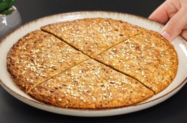 Just Oats & Eggs! Healthy diet flatbread in 5 minutes! No Flour, No Sugar!