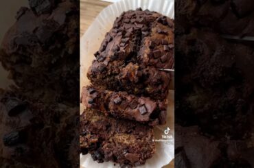 Healthy Banana Bread #recipes #tiktokcompilation #healthy #banana #chocolate #tiktok #bread #cake