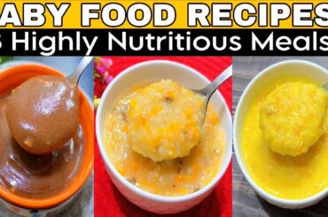 3 Nutritious Baby Food Recipes For 1-4 Years | Baby Food | Healthy Food  Bites