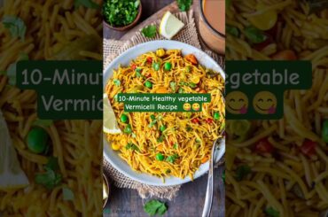 “10-Minute Healthy Vegetable Vermicelli Recipe, Better than Chowmein, Breakfast Recipe #food #recipe