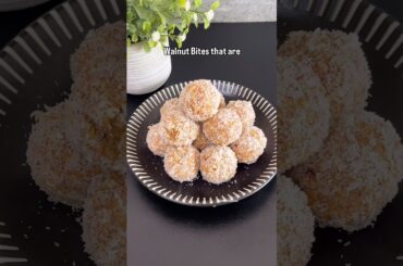 No Bake Healthy Carrot Walnut Bites #viralreels #healthyrecipes