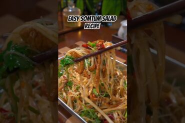 Easy Somtum Salad Recipe in China #cooking #food #recipe