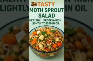 Quick And Easy Protein-Packedcked Sprout Salad |Tasty Moth Sprout Salad #sproutsalad #salad #ytshort
