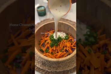 Healthy Coleslaw Recipe | No Mayo | Creamy Cashew Dressing | Easy Weight Loss Salad