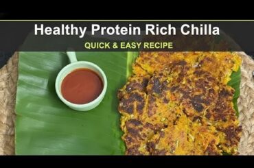 Healthy Protein Rich Weight Loss Chilla | Healthy Breakfast Recipe | Zucchini Carrot Paneer Chilla