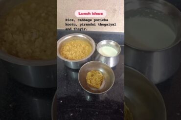 Lunch idea | muttaikose poricha kootu | pirandai thogaiyal | thayir