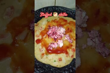 Stuffed chilla. #chilla #breakfast #dinner #food #recipe #healthy #ytshorts #shorts #sukanyasvlog