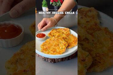 Healthy Veggies Chilla Recipe #shorts #recipe #chilla #healthy #sooji