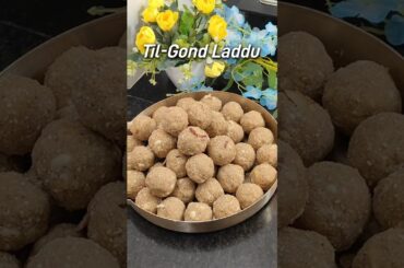 Gond Laddu, Til-Gond Laddu, tasty healthy recipes, #milletsofindia #shortvideo #traditionalrecipies