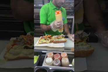 Subway pea n corn sandwich