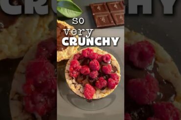 Healthy crunchy snack easy to make at home -sandwich filled with melted dark chocolate