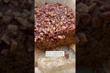 Healthy Vegan Pumpkin Bread with Pecan Crumble | Easy Fall Baking Recipe (Gluten-Free + Dairy-Free)