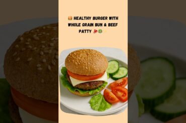 Healthy Burger Recipe | Low-Calorie, High-Protein & Guilt-Free! #healthyfood #weightloss #food