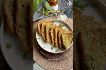 Dahi Chutney Toast recipe | Healthy recipes for weight loss | easy bread recipes | Wethinkfusion