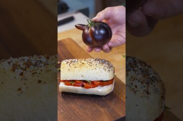 Strange tomato sandwich