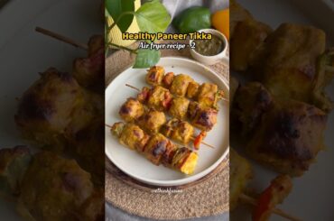 Healthy Paneer Tikka recipe | Healthy starters ideas | Agaro air fryer recipes | High protein