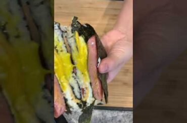 My first FOLDED KIMBAP sandwich!!