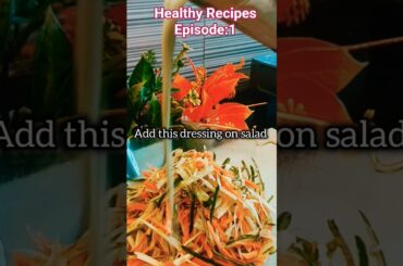 Weightloss Recipe |Cucumber carrot salad|Healthy salad dressing #trending #viral #recipe #diethacks
