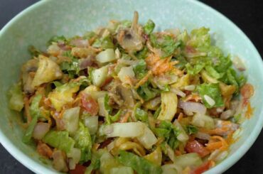 Chicken Vegetable Salad Recipe | Healthy Protein Salad