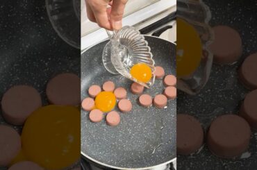 Quick sausage omelet recipe #shorts #food #breakfast