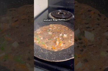 Instant Ragi Rattu | Healthy Breakfast Recipe | Quick Ragi Dosa #ragidosa #healthybreakfast #shorts