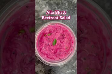 Alia bhatt's beetroot salad recipe #beetroot #beetrootkoshimbir #rezatito #ytshorts #aliabhatt