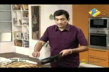 Khana Khazana - Cooking Show - Paneer Stuffed Papad Rolls - Recipe by Sanjeev Kapoor - Zee TV