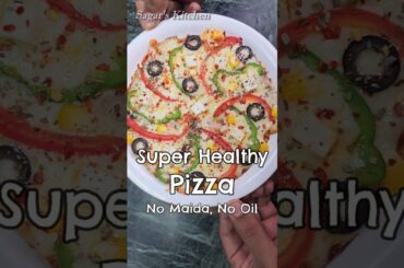 Healthy Pizza Recipe at Home Super Easy Recipe #Shorts #Pizza