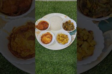 Tasty Healthy Lunch Thali Kolkata#bengalirecipe#shorts#viralvideo#recipe#food#lunch#trendingshorts