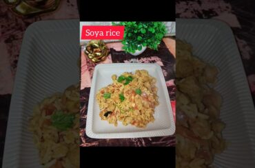 tasty soya rice | healthy Breakfast lunch recipes