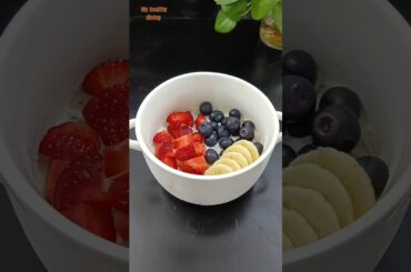 Overnight oats chia seeds breakfast recipe #shorts