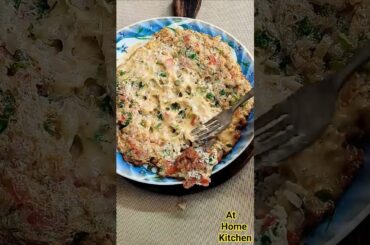 Masala Cheese Omelette #shorts #recipe #food #cooking #eggs #asmr #athomekitchen #breakfast #healthy