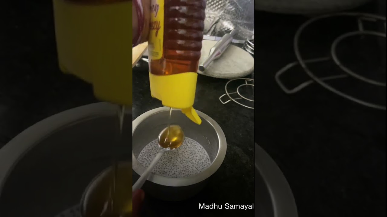 Healthy chia seed payasam | Chia Fruit pudding kheer #shorts Healthy chia seed payasam | Chia Fruit pudding kheer #shorts