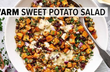 SWEET POTATO SALAD | I'm obsessed with this healthy fall salad recipe!