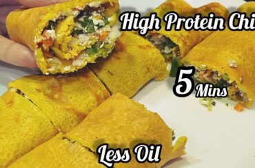 5 Minutes High Protein Chilla | Healthy Breakfast Recipes | Tiffin Recipe #chilla