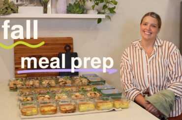 Meal Prep with Me! | Fall Meals with Healthy Pumpkin Cream Cheese Zucchini Bread