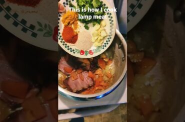 how to cook lamb meat the Moroccan Way