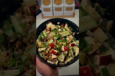 Mixed Sprout Apple Salad | Healthy, Tangy & Sweet Salad Recipe #shorts