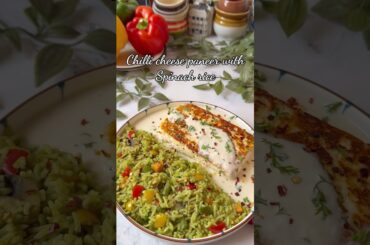 Chilli Cheese Paneer & Spinach Rice #healthy #meal #recipe #trending #food #cooking #foodie #protein