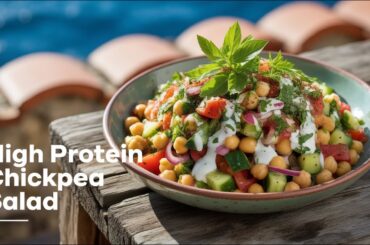 Healthy Chickpea Salad with Yogurt Dressing (Meal Prep Ready)