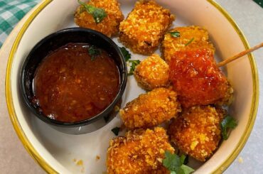 Easy party starter recipe in 5 minutes | paneer nuggets| healthy evening snack recipe